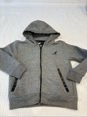 Kangol Kids Gray Full-Zip Hooded Sweatshirt
Size 7-8 yrs